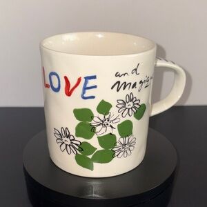 Anthropologie Floral Hôtel Magique Mug “Love and Magique”